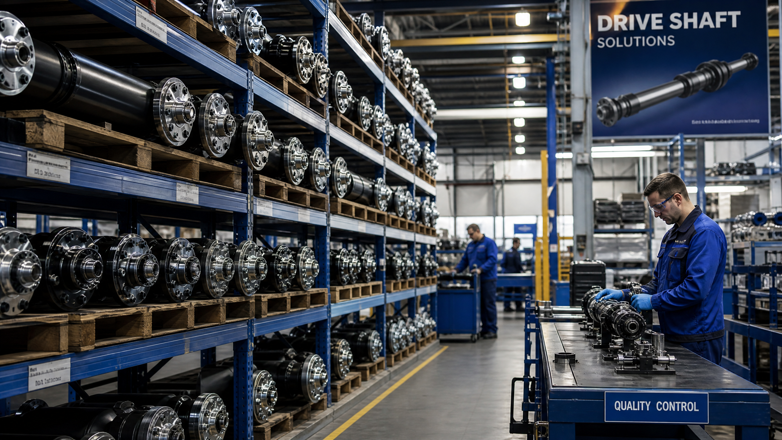 Drive shaft quality control and supply facility